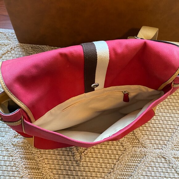 Coach Signature Canvas Leather Trim Voyager Messenger Crossbody Bag VTG - Picture 3 of 13